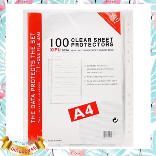 Bìa lỗ A4 dày 400gr - 100 Cái/Xấp