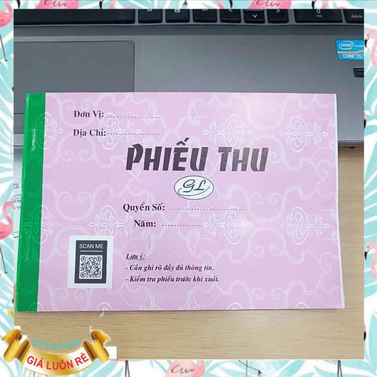 Phiếu thu 2 liên khổ 13x19cm ( 100 tờ )