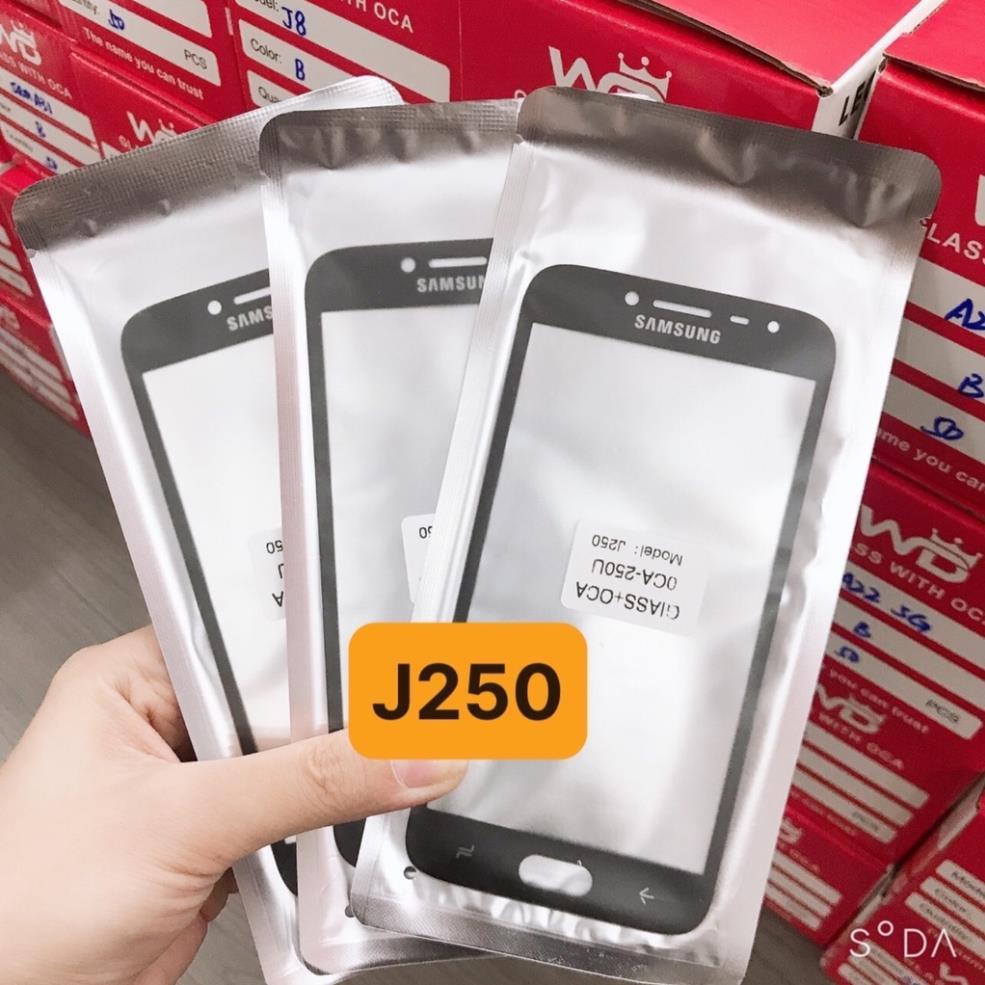Kính samsung j250 - kính ép màn hình có keo oca - kính ép liền keo j2 pro - SM-J250F, SM-J250G, SM-J