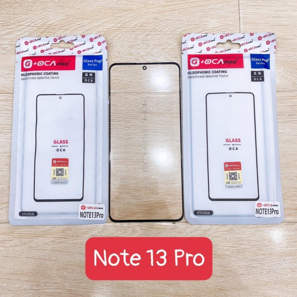 Kính xiaomi redmi note 13 pro 5G, kính ép màn hình có keo oca redmi 2312DRA50C, 2312CRAD3C, 2312DRA5