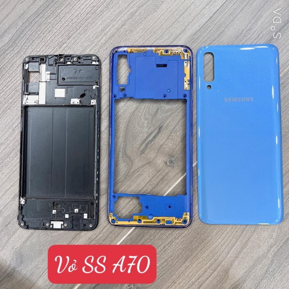 Vỏ samsung a70, lưng vỏ sam sung a705, nắp lưng, nắp pin ss a70, khung sườn, khung nhựa, benzen