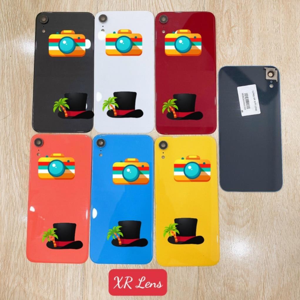 Lưng vỏ dùng cho máy iphone XR có viền kính camera ngoài - nắp lưng xr có lens - nắp pin ip xr có vi