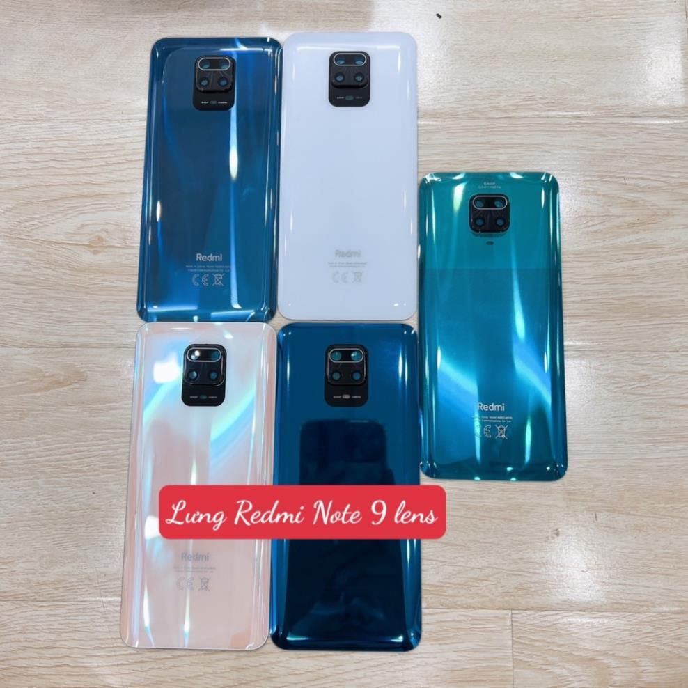 Lưng vỏ redmi note 9s, lưng kính có viền kính camera ngoài xiaomi redmi note 9 pro, M2003J6A1G, M200