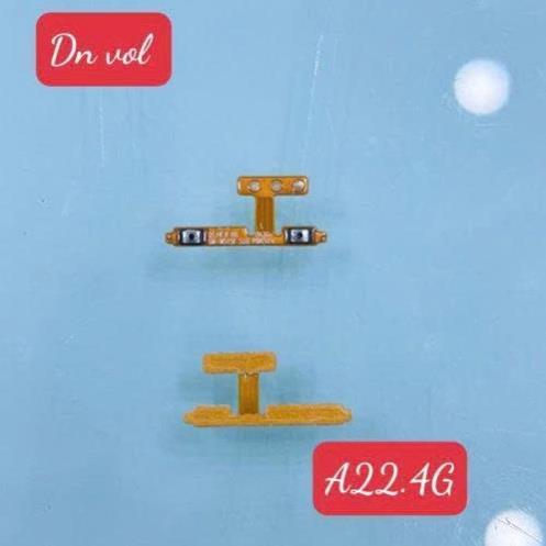 Dây cáp nguồn, mạch nút nguồn điều chỉnh tăng giảm âm lượng volume samsung a22 4g, SM-A225F, SM-A225