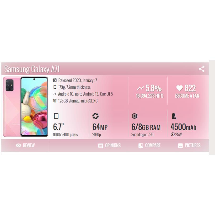 Kính samsung a71,  kính ép màn hình có keo oca, kính ép liền keo sam sung a715, SM-A715F, SM-A715F/D