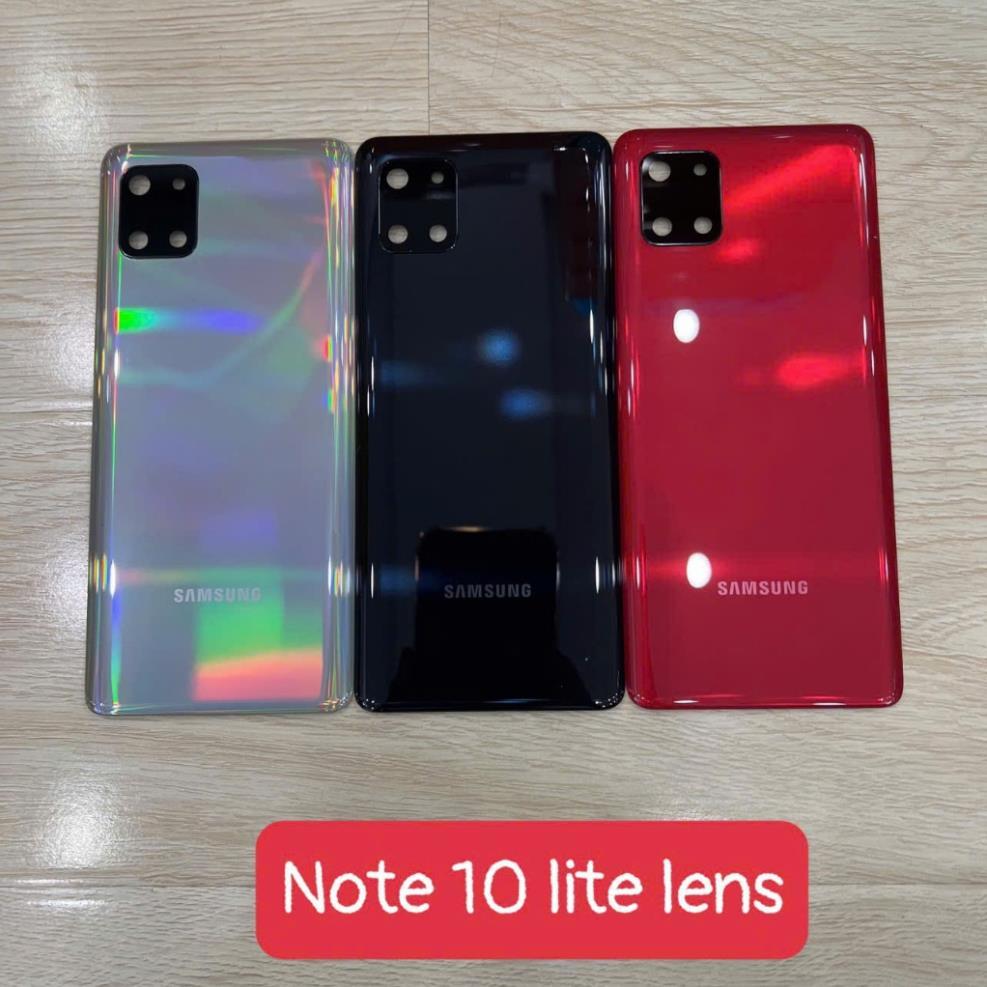 Lưng vỏ samsung Note 10 lite, lưng pin, nắp lưng có viền kính camera ngoài SM-N770F, SM-N770F/DS, SM