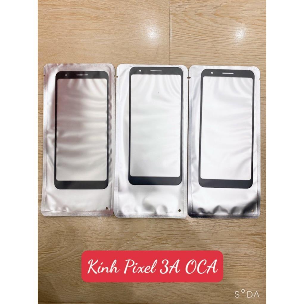 Kính ép màn hình có keo oca google pixel 3a , G013A, kính pixel 3a