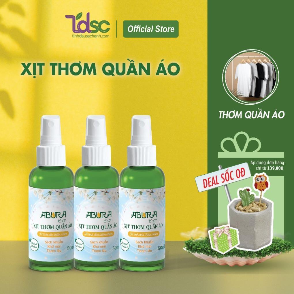 Chai Xịt Phun Sương Thơm Quần Áo ABURA 50ml
