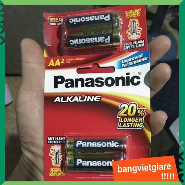 Pin AA Panasonic Alkaline - vỉ 2 viên, Chính hãng