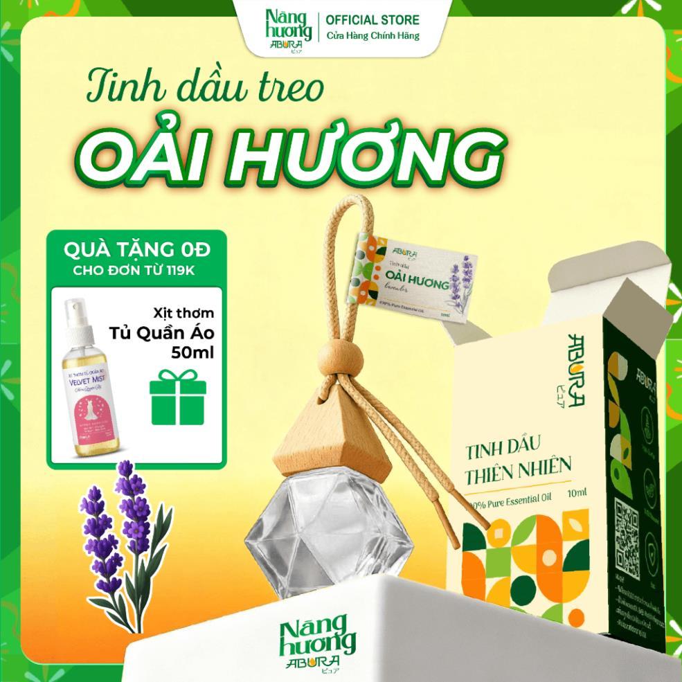 Tinh Dầu Oải Hương/ Lavender Nguyên Chất Treo Thơm Phòng ABURA Giúp Thư Giản Tinh Thần Ngủ Ngon