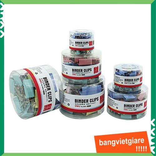 Kẹp giấy - kẹp bướm màu 19mm Deli E8555A