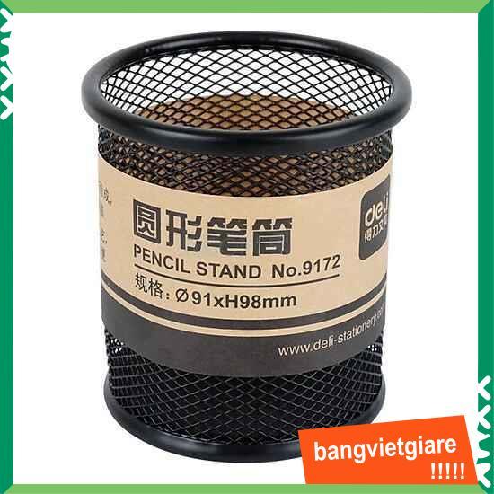 Giỏ đựng bút - Cắm bút lưới kim loại Deli 9172