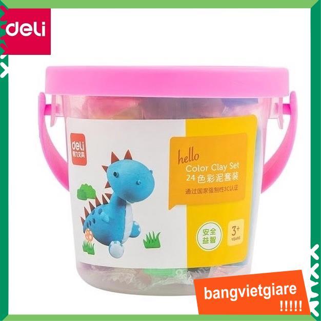 Đất nặn 24 màu + 7 khuân - Deli 7031