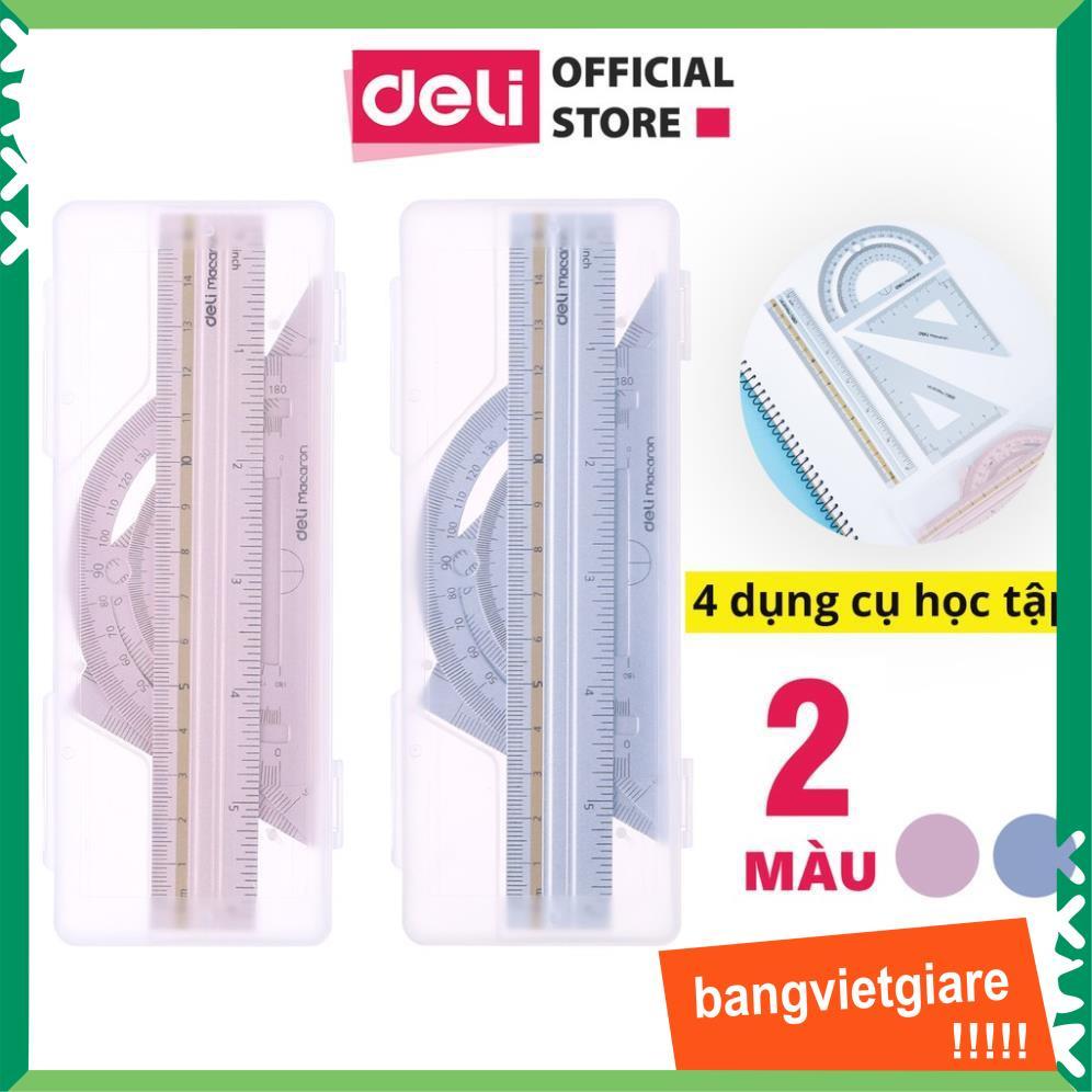 Bộ thước kẻ 4 món -Deli 02404 (EG02404)