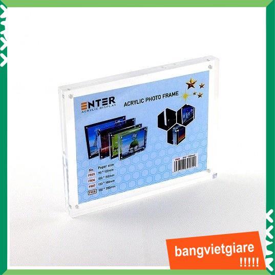 Menu mica, khung hình mica dày 10mm x 2 tấm, 9x12cm FR05/FR06/FR07/FR08