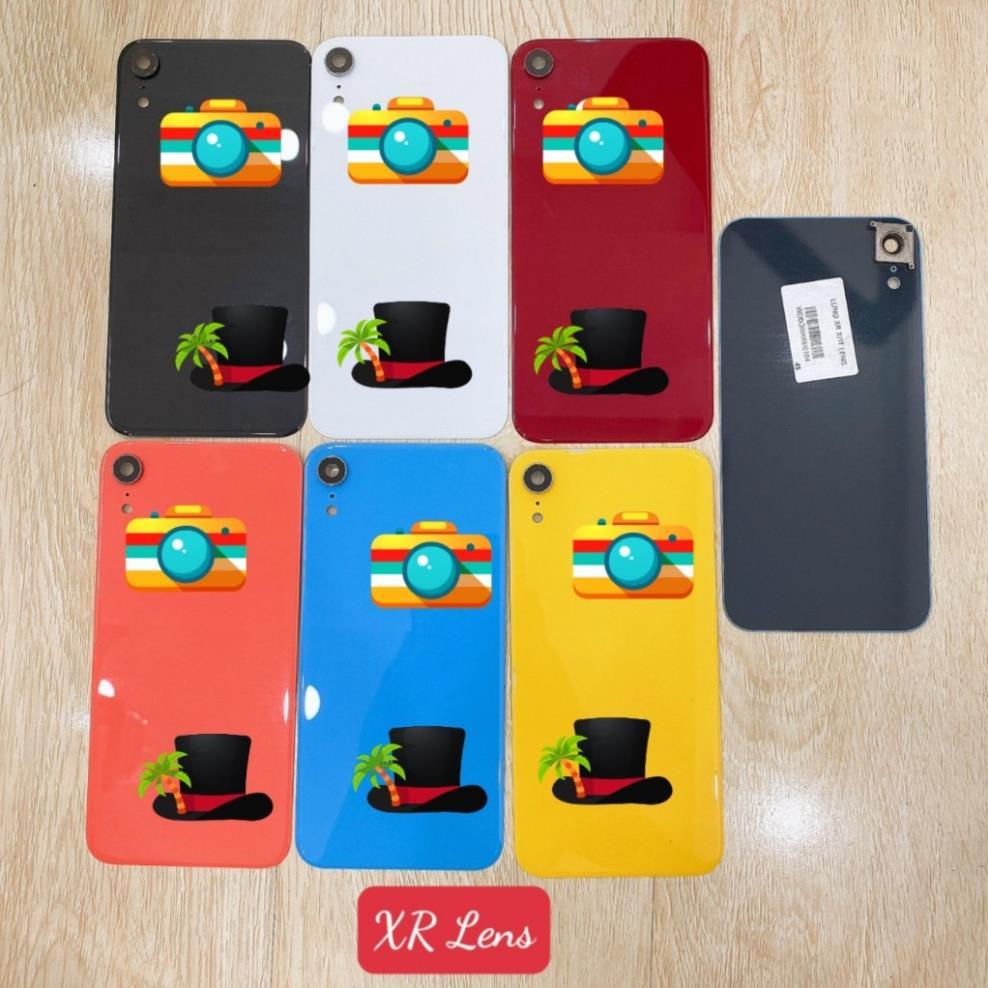 Lưng vỏ dùng cho máy iphone XR có viền kính camera ngoài - nắp lưng xr có lens - nắp pin ip xr có vi