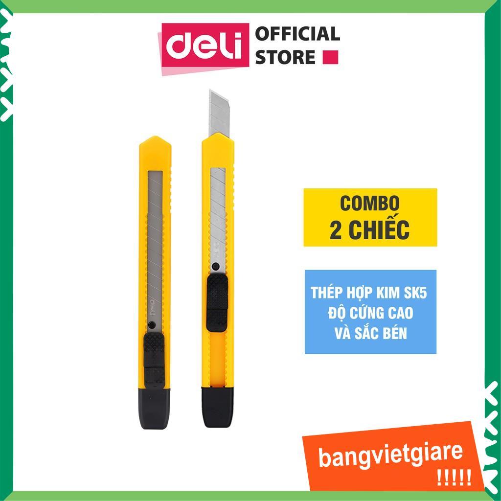 2 cây Dao rọc giấy nhỏ Deli E2051