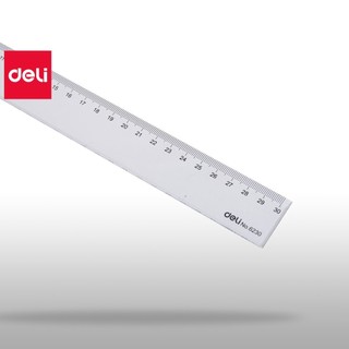 Thước kẻ 30cm Deli, trong suốt - 2 chiếc - E6230