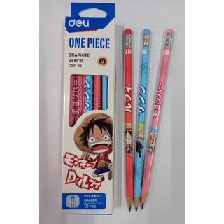 Bút Chì 2B - One Piece Deli C021-2B(1hộp/12 cây)