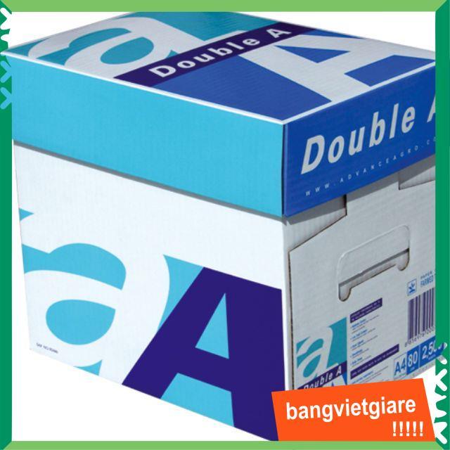 5 ream GIẤY IN DOUBLE A A4 70GSM  (500 Tờ/ream)