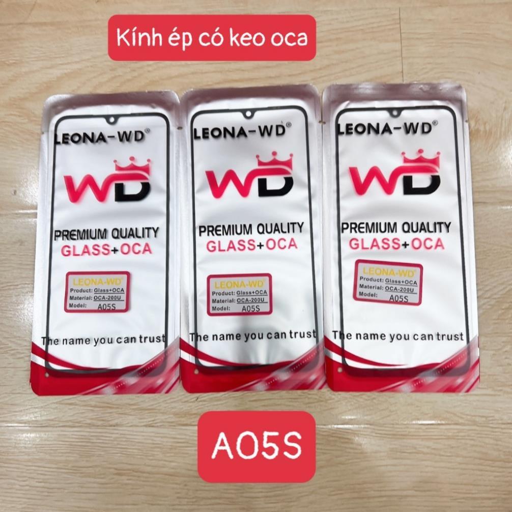 Kính samsung a05s, kính ép màn hình có keo oca, kính ép liền keo sam sung a057, SM-A057F, SM-A057F/D