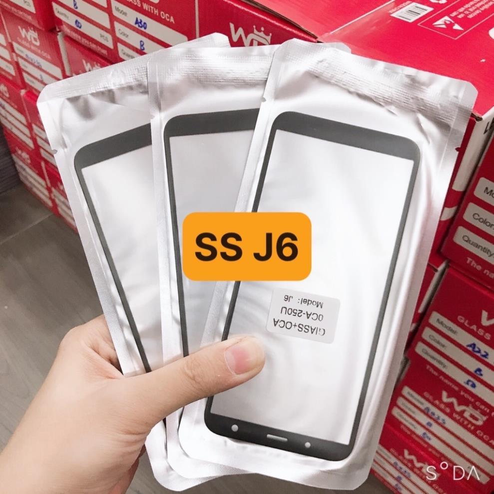 Kính samsung j6 - kính samsung a6 - kính ép màn hình có keo oca, SM-J600G, SM-J600F, SM-J600G, SM-J6