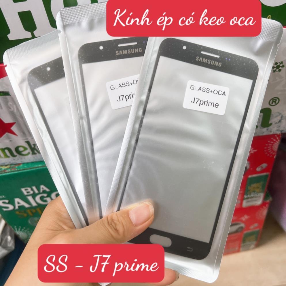 Kinh samsung j7 prime - kính samsung G610 - kính ép màn hình có keo oca j7 prime - SM-G610F, SM-G610