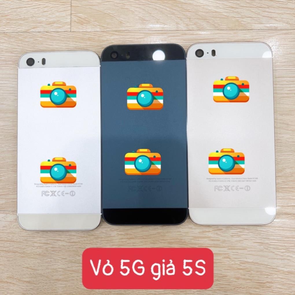 Lưng vỏ dành cho máy ip 5G giả 5S, lưng pin, nắp pin, nắp lưng 5G độ 5S,  dùng cho máy iphone 5g