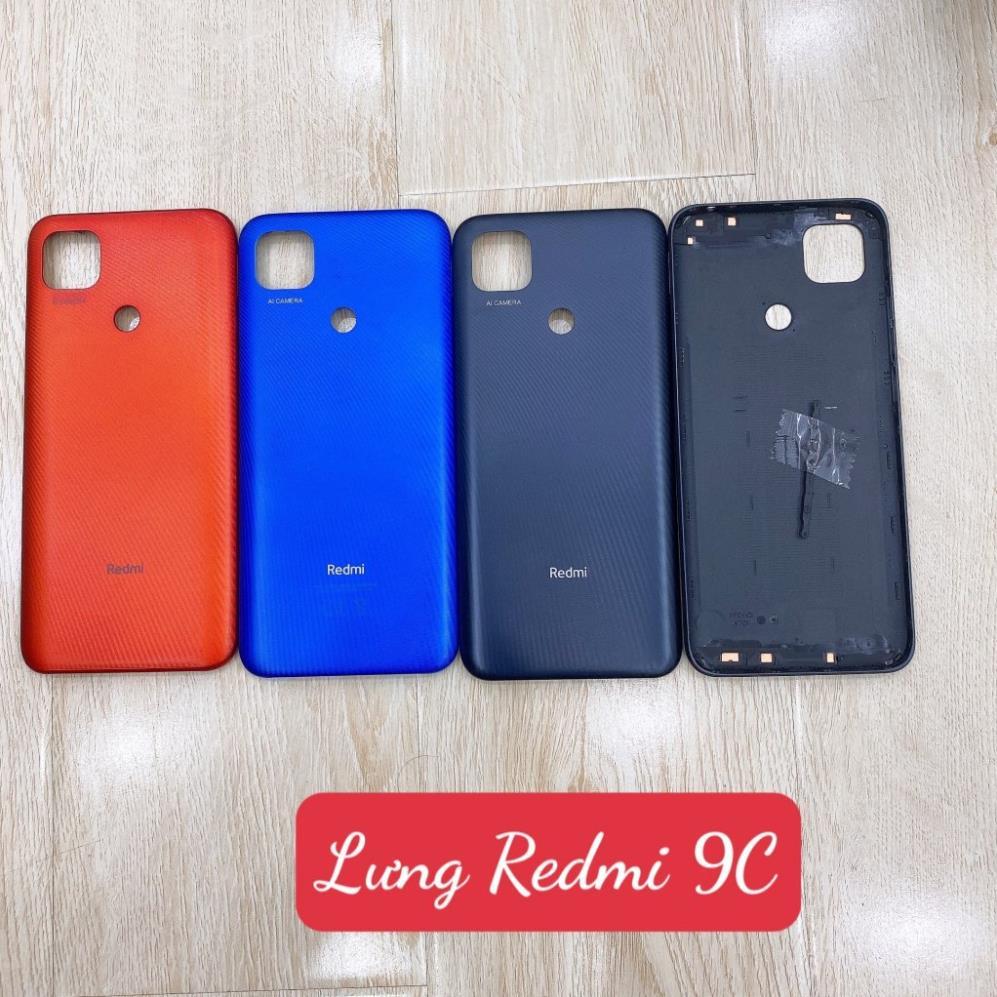 Lưng vỏ xiaomi redmi 9c, vỏ bộ, khung sườn, benzen, nắp lưng. lưng nhựa M2006C3MG, M2006C3MT