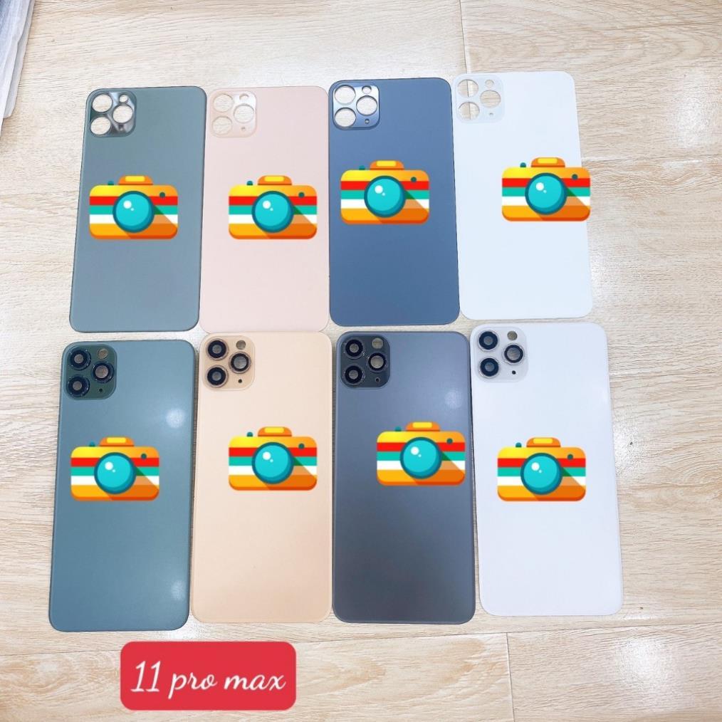 11 PRO MAX CÓ LENS - Lưng vỏ dùng cho máy iphone 11 pro max có kính camera ngoài, nắp pin 11 pm có l