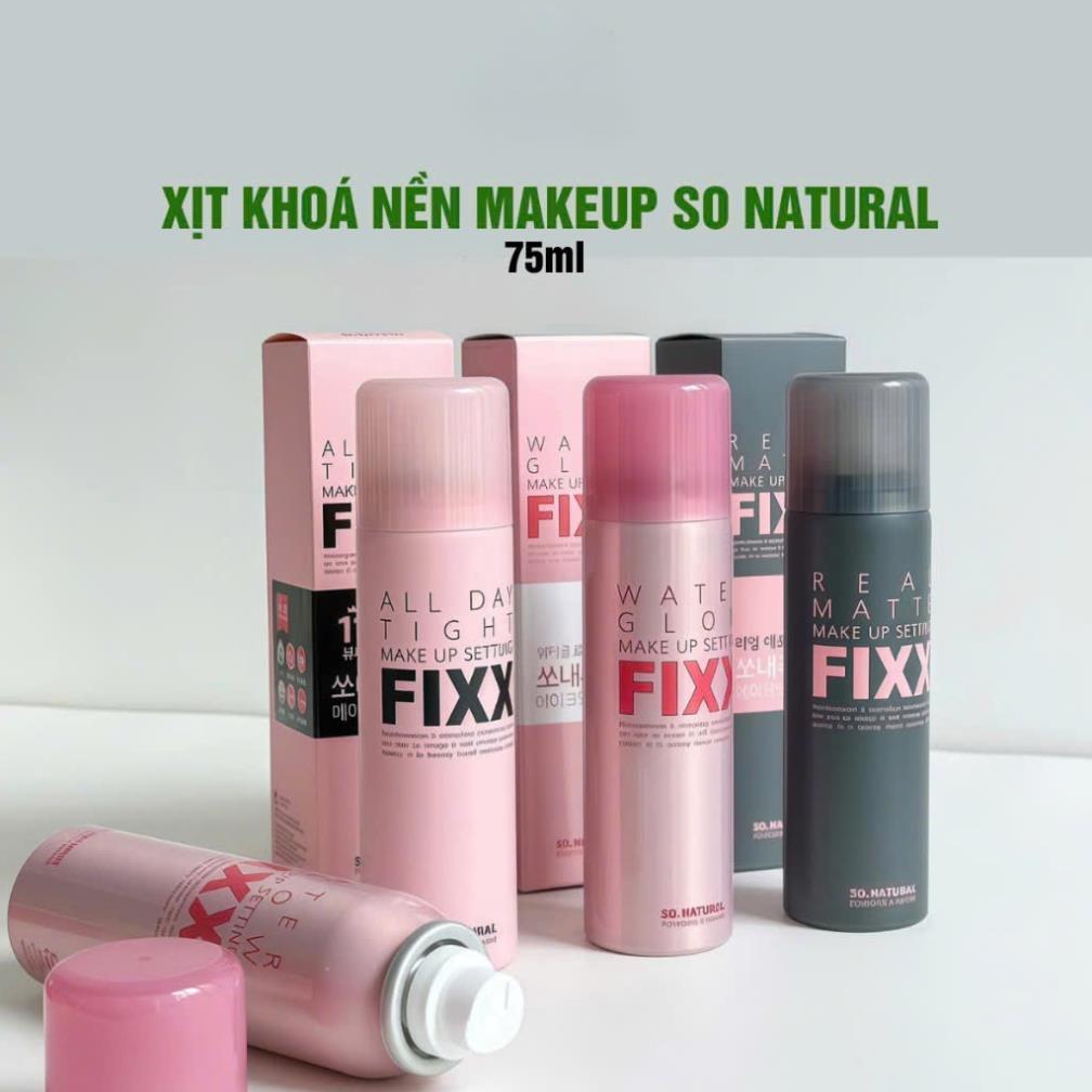 (120ml) Xịt Khóa Makeup Fixx So Natural, Xịt Fixx giữ lớp make up