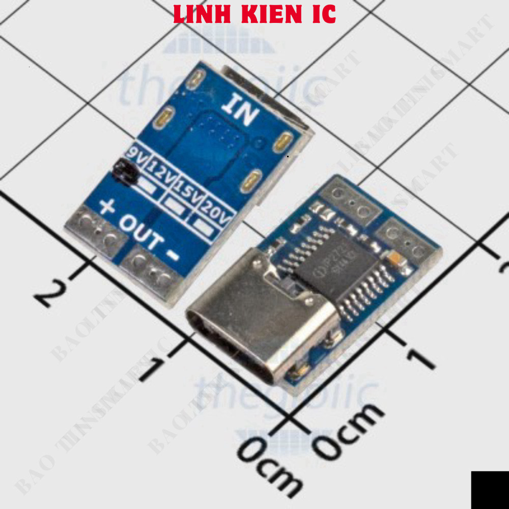 PDC004-PD-9 Mạch Mồi Kích Hoạt Sạc Nhanh PD2.0/PD3.0 Type-C 9V Linhkien IC