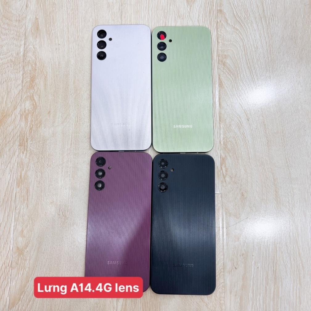 Nắp lưng samsung a14 4g, vỏ bộ, khung sườn, lưng nhựa sam sung a145 có viền lens, SM-A145F, SM-A145F