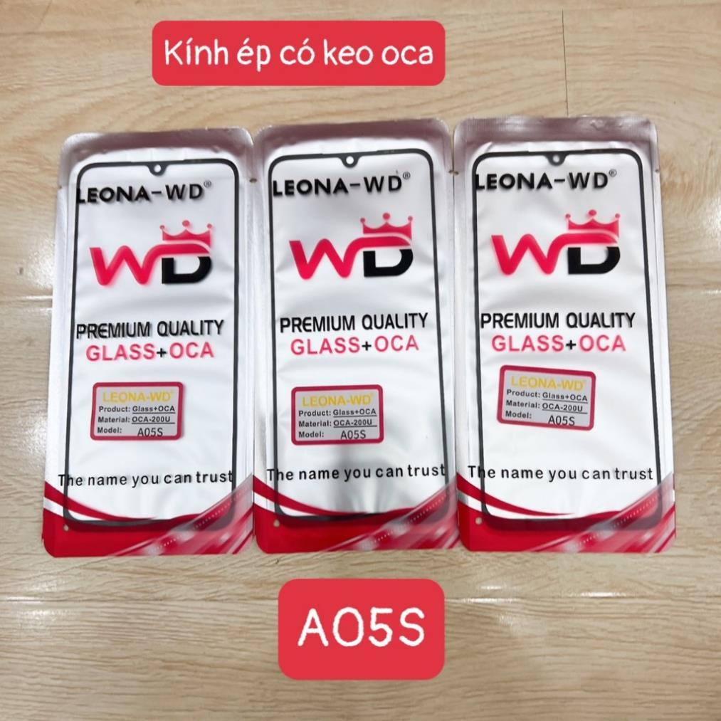 Kính samsung a05s, kính ép màn hình có keo oca, kính ép liền keo sam sung a057, SM-A057F, SM-A057F/D
