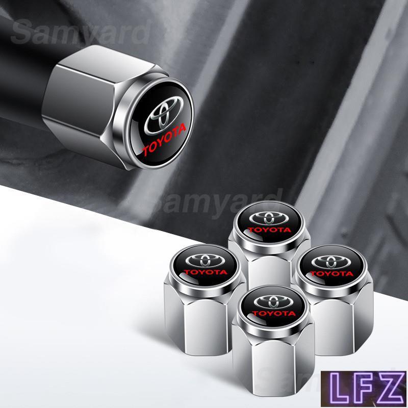 4 Kiểu Dáng Thể Thao Lốp Ô Tô Nắp Không Khí Vít-on Bánh Xe Hình Trụ Lốp Van Nắp Dành Cho Xe Toyota V