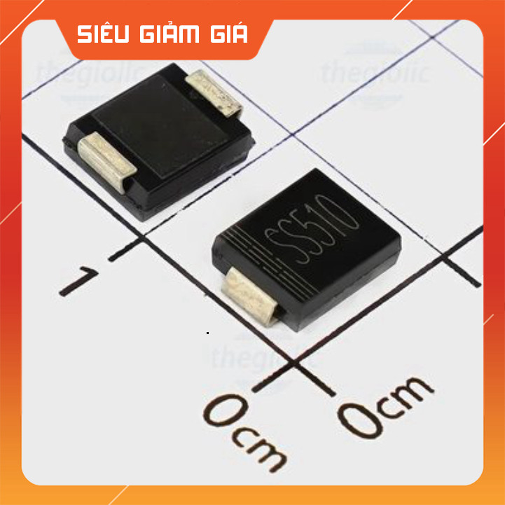 [10 Cái]- SS510 SMC Schottky Barrier Diodes 100V 5A SmartFix Linh Kiện