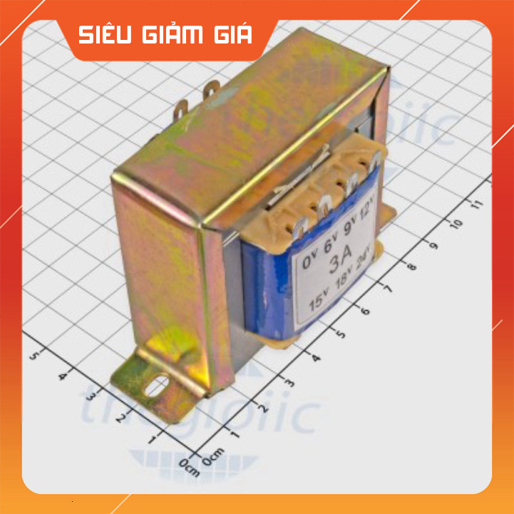 Máy Biến Áp 3A (6V 9V 12V 15V 18V 24VAC) SmartFix Linh Kiện