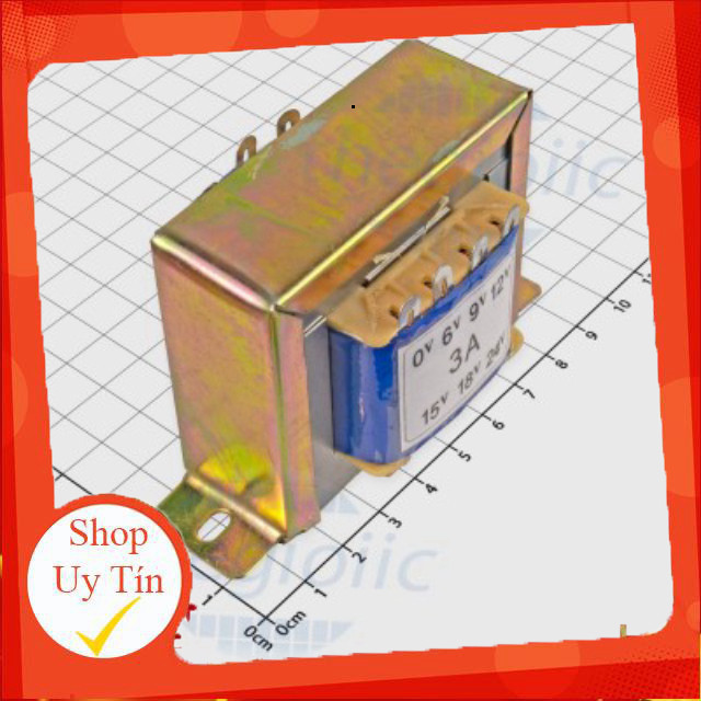 Máy Biến Áp 3A (6V 9V 12V 15V 18V 24VAC) Giang Tech Hub