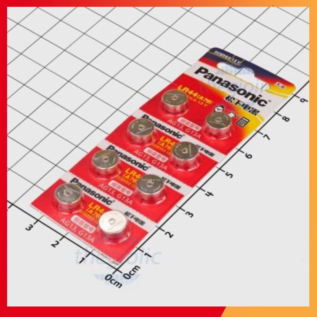 [5 Cái]- Pin Alkaline LR44-A76 Panasonic Pin Cúc Áo 1.5V Shop ekit.vn