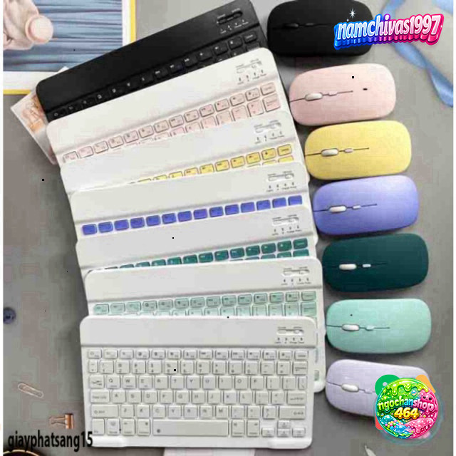 Bàn phím Bluetooth không dây - Tương thích iOS/Android, Tablet, Huawei, Redmi