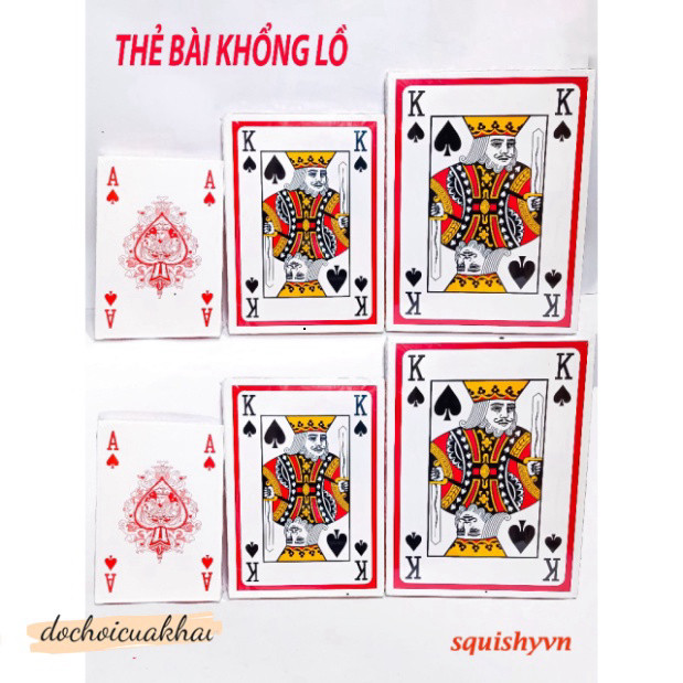 (10 LOẠI) Bộ Bài Tây Bài Poker to lớn A4 Bộ bài tây/ bài poker kích tấc lớn,cỡ lớn, loại to THẻ bài 