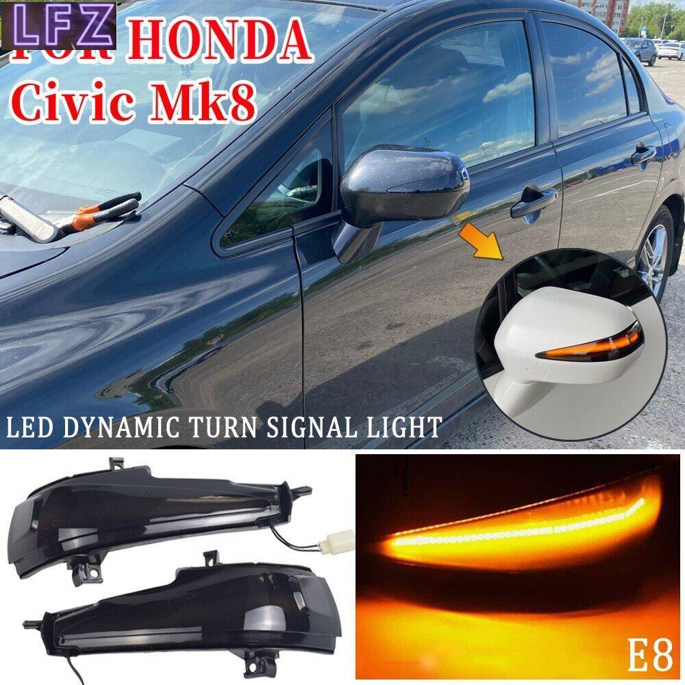 2 Miếng LED Năng Động Biến Tín Hiệu Đèn Bên Gương Báo Blinker Repeater Đèn Dành Cho Xe Honda Civic M
