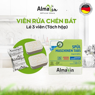 [CHÍNH HÃNG] Viên rửa bát Almawin không mùi