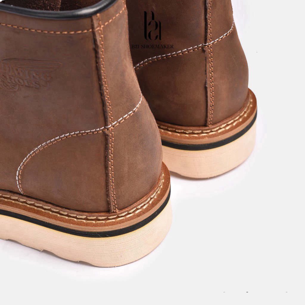 Giày Da Nam Cổ Cao MOCTOE Classic 1907 DEREST BOOT Lót Giày Tăng Chiều Cao 3 cm Phong Cách CLASSIC R