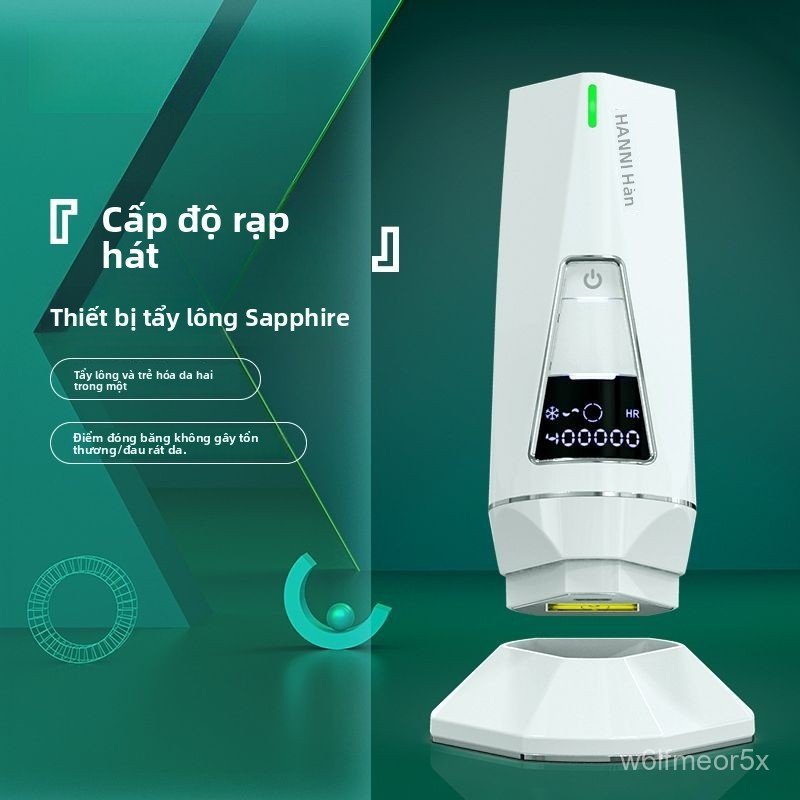 Thiết bị tẩy lông bằng laser Ice Point dành cho nữ, tẩy lông không đau bằng công nghệ Ice-Sense Sapp