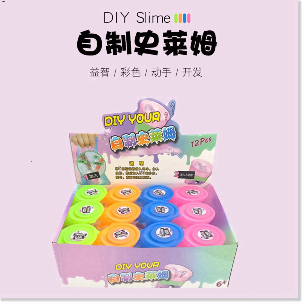 1 hộp 12 hủ slime , slame chất nhờn ma quái Slime ✓Vui nhộn ✓Giá rẻ
