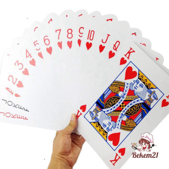 Bộ Bài Khổng lồ bài Tây Bài Poker kích thước lớn loại to | bekem21