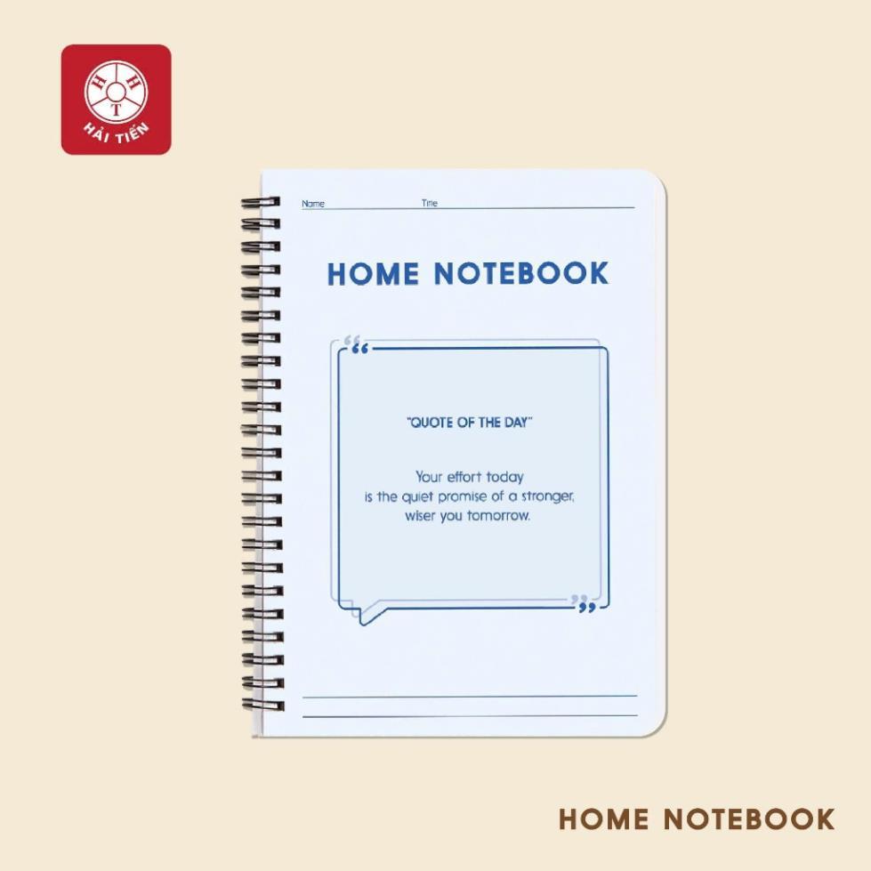 HẢI TIẾN Sổ lò xo bìa bồi cao cấp Home B5 (200 trang, 300 trang)