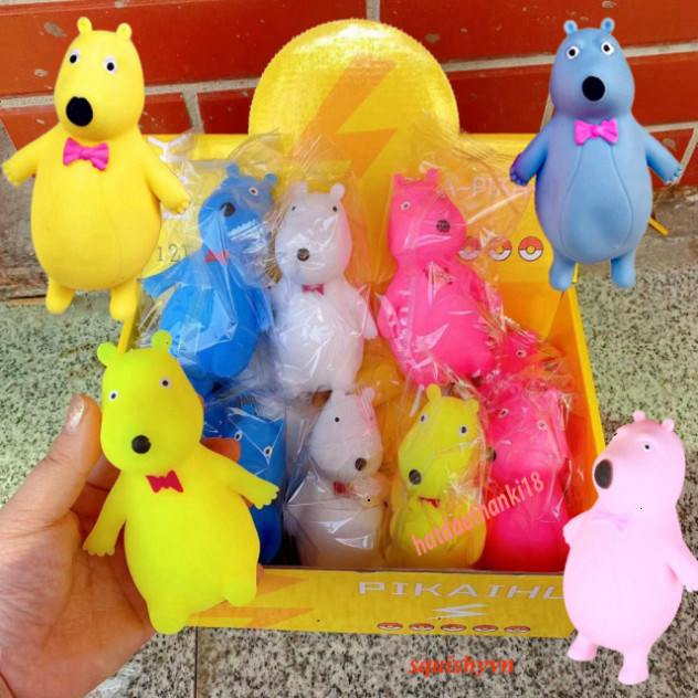 Đồ chơi Squishy Gấu Ngu Ngơ chính hãng Ibloom