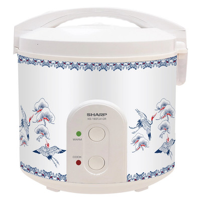 [CHÍNH HÃNG] Nồi Cơm Điện Nắp Gài SHARP 1.8L KS-183TJV(CR)